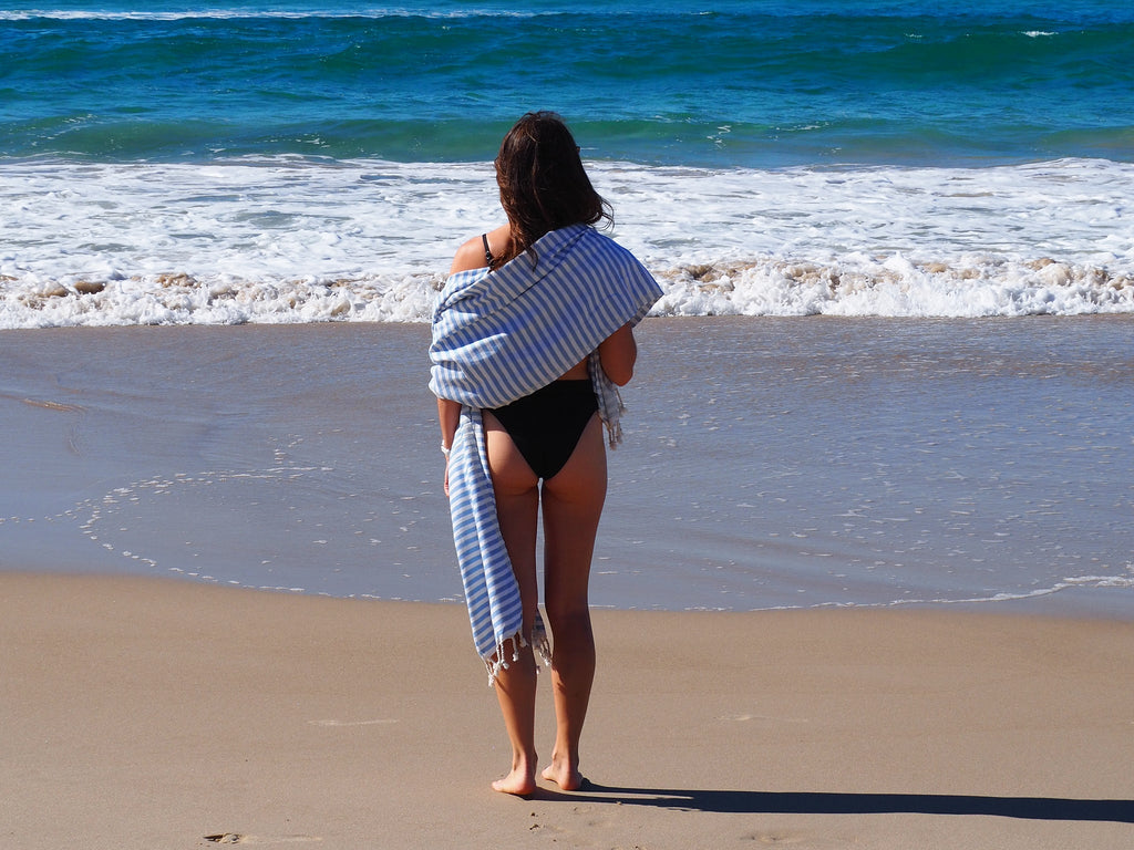 Turkish cotton beach towel for the discerning beachgoer